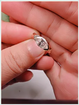 Horse’s Eye Cut Lab-Grown Diamond Ring 1