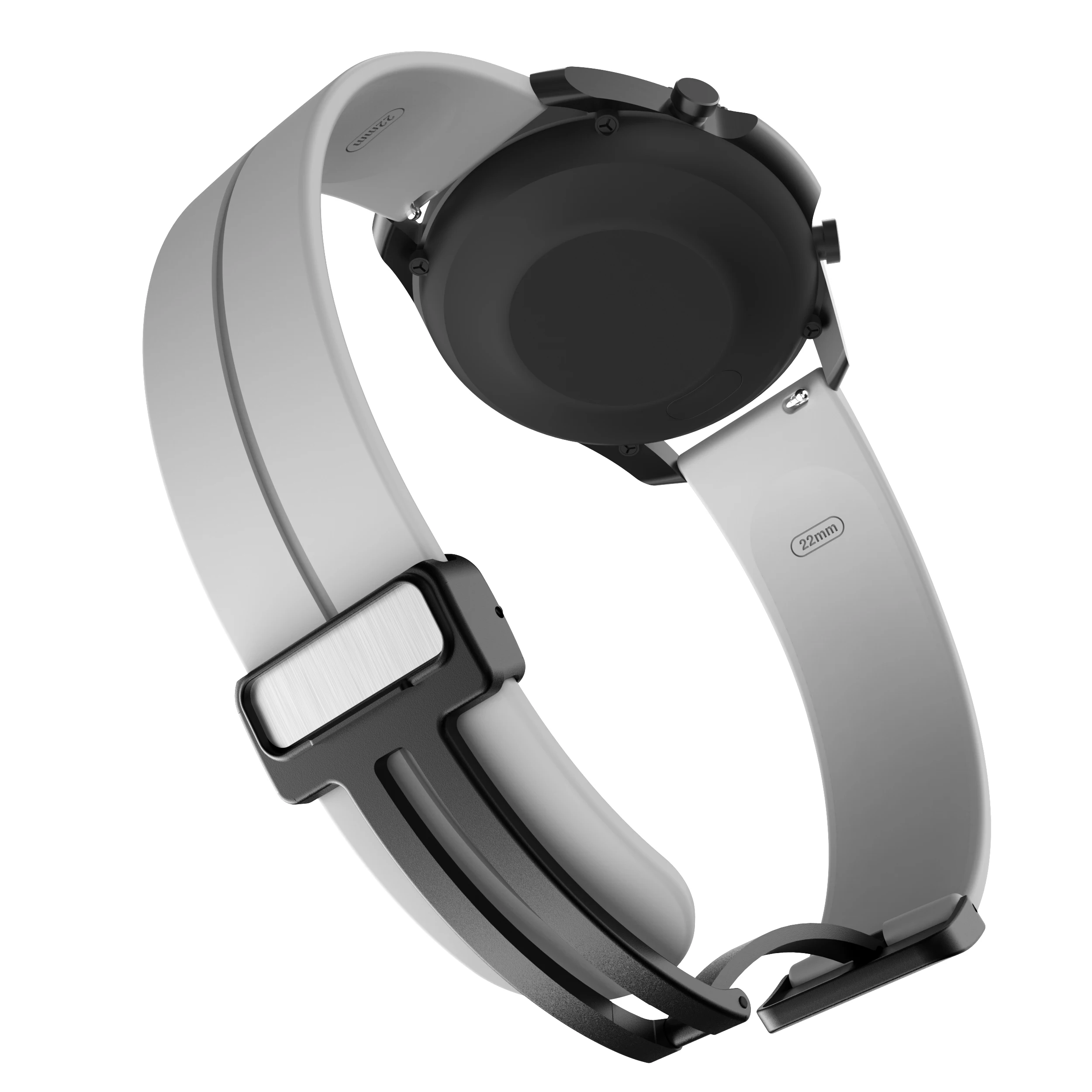 Silicone Magnetic Bracelet Watch Band (18/20/22mm)