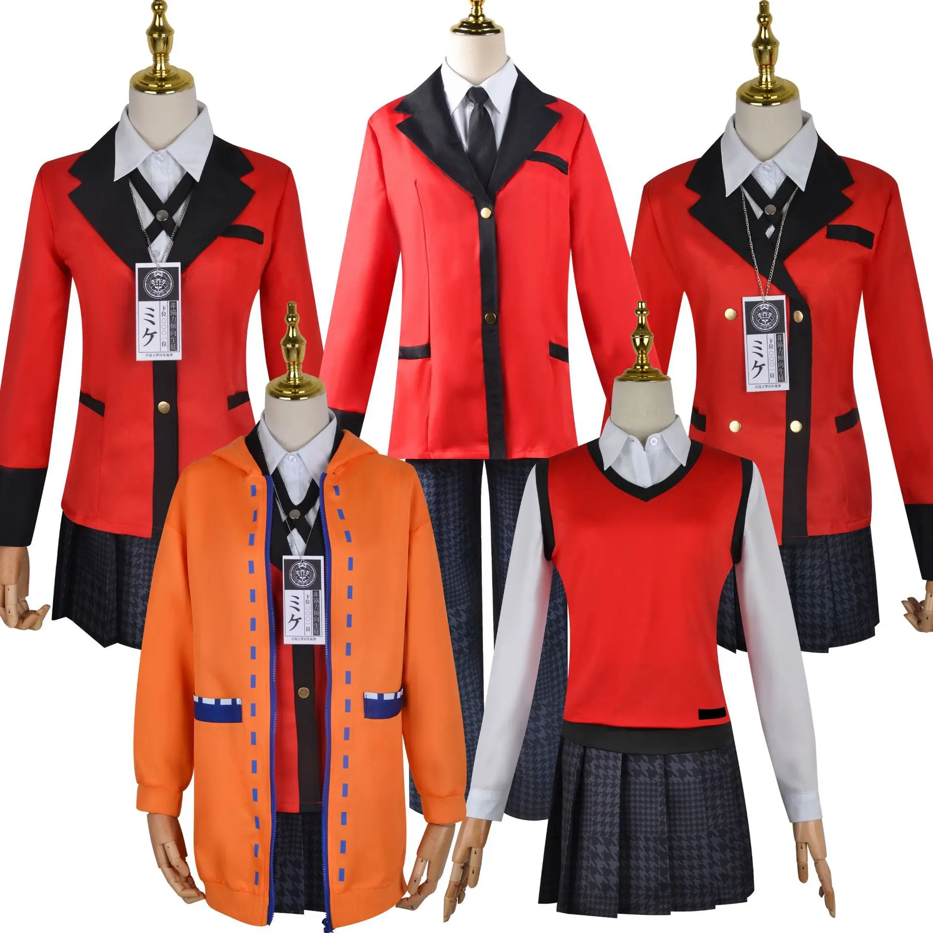 

Anime Kakegurui Compulsive Gambler Ryota Suzui cosplay Clothing Momobami Kirari Yomozuki Runa Jabami Yumeko Clothing Set