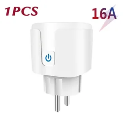 WiFi Smart Plug EU with Power Monitoring and Voice Control (16A No Power Monitor)