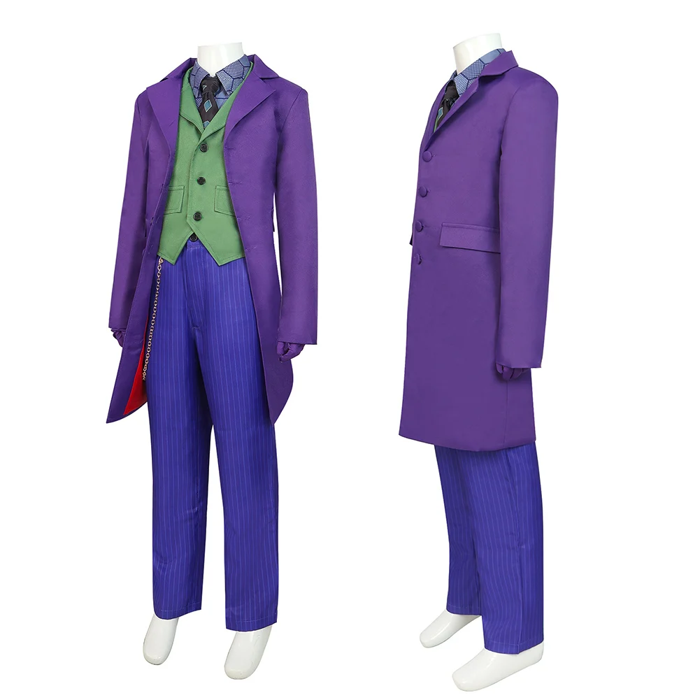 Kids Children Heath Cos Ledger Dark Knight Cosplay Costume Coat Pants Vest Outfit superhero cosplay costume kids cosplay costume Halloween Carnival Party Gifts Suit Boys Girls
