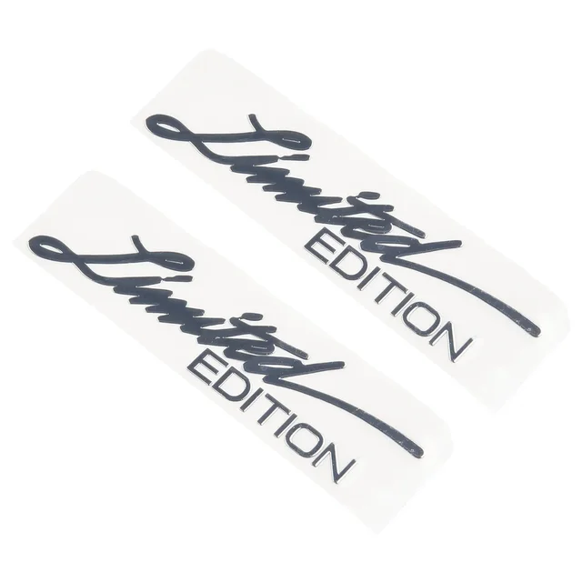 2x Car Motorcycle Stickers Silver Limited Edition Logo Emblem Badge Metal Sticker Decals Car Accessories 4