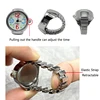 Vintage Punk Quartz Finger Pocket Watch Ring for Women Men Goth Clock Rings Digital Watch Elastic Stretchy Rings Jewelry Gift 5