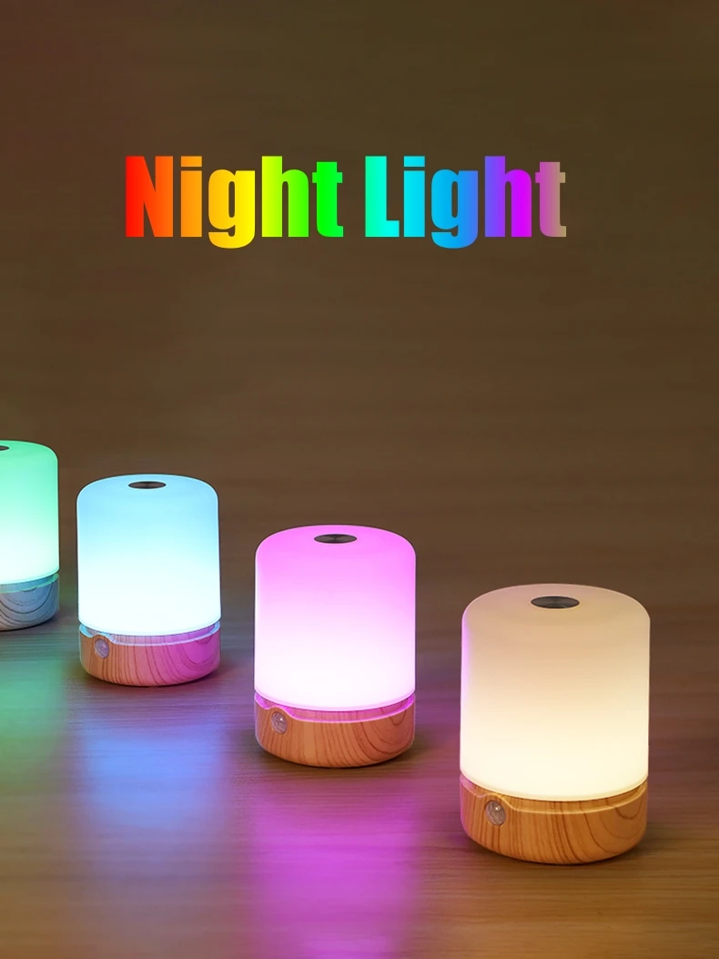 Description Picture 2 of itemLED Night Light Touch Lamp Table Lights Bedside Lamp Bedroom Lamp with Touch Sensor Portable Desk Lamp Light for Kids Gifts