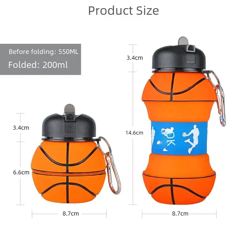 Drop-resistant basketball bottle + 550ml
