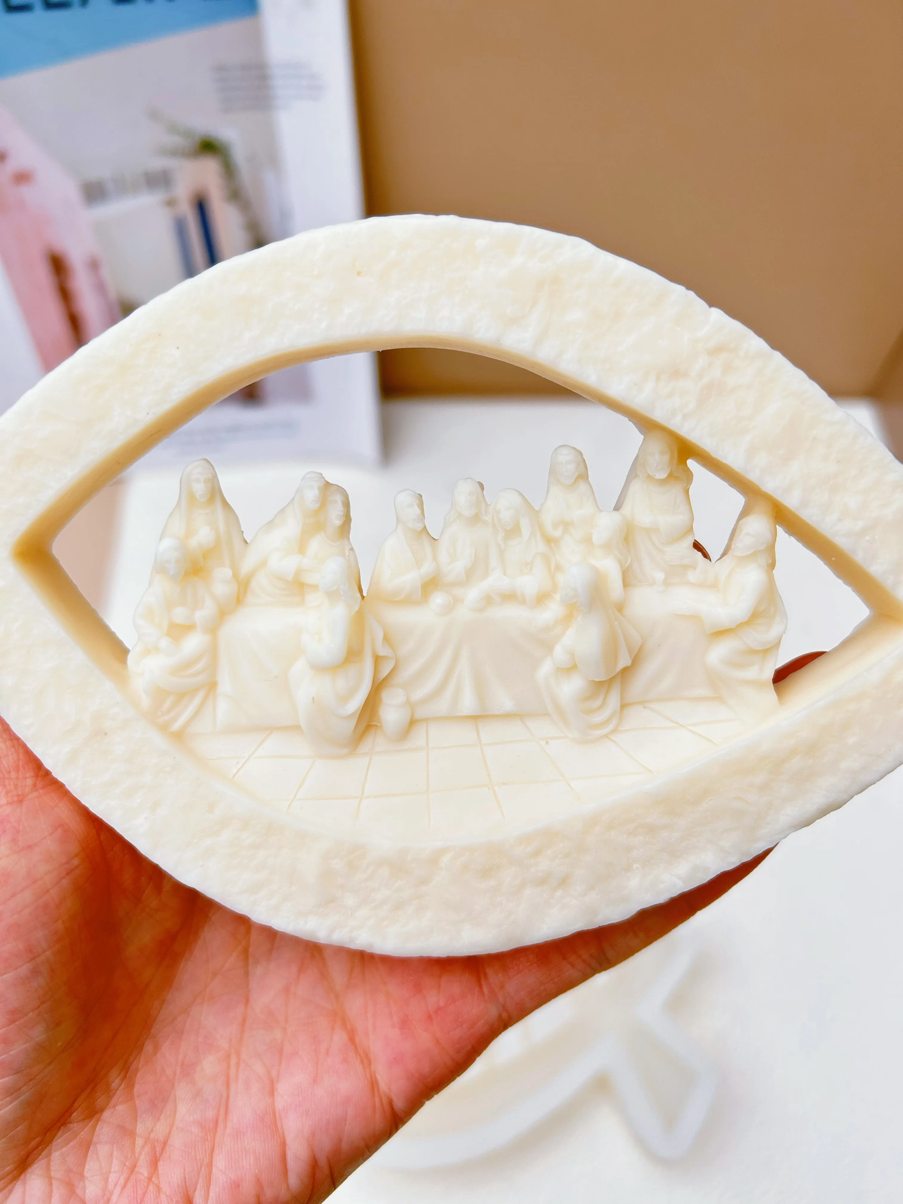 

Jesus Statue Silicone Mold 3D Christian Jesus Family Silicone Candle Mold Handmade Diy Gypsum Candle Crafts Home Decoration