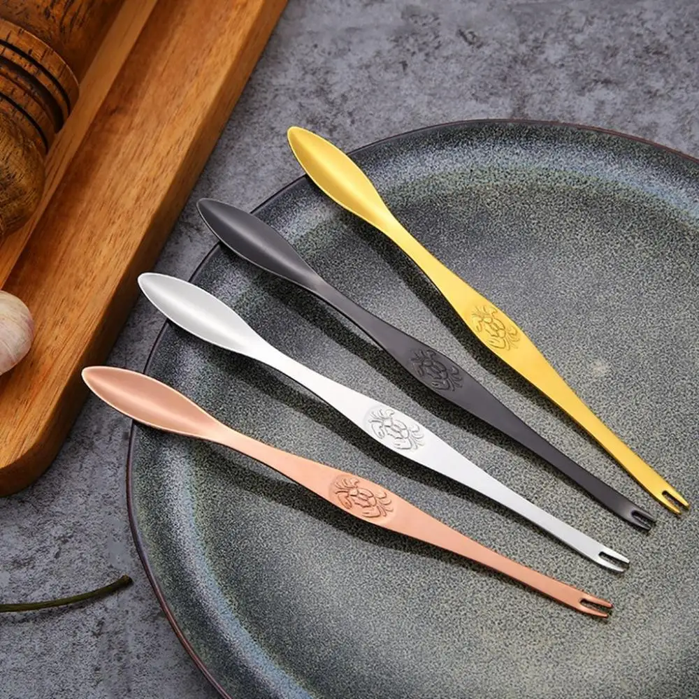 Creative Elegant Thin Fruit Fork for Crab and Lobster Multi-Use Lobster Spoons Seafood Utensils Crab Fork Picking Tools