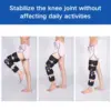 Hinged ROM Knee Brace, Adjustable Post Op Recovery Support for ACL, MCL and PCL Injury, Medical Knee Immobilizer Stabilizer 4