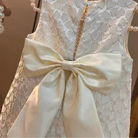 Fille princesse Tweed robes classiques mode enfants Vintage bébé tenue décontracté robes 1-8 ans enfants vêtements de cérémonie 5