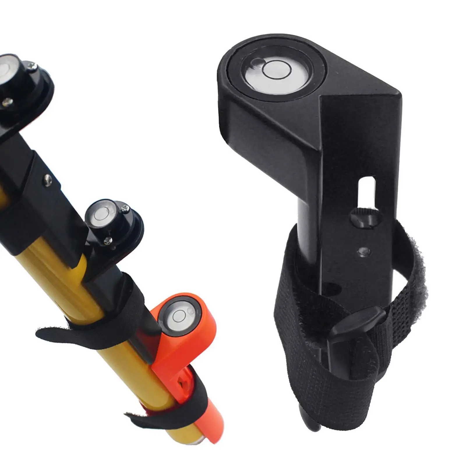 Aluminum Grade Rod Level Bubble Level for Round or Square Rods Tower Ruler Orange