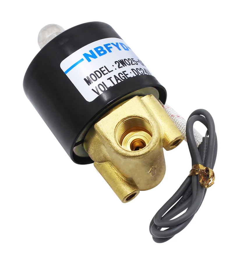 Normalerweise geschlossenes Magnetventil, Wasserventil, 2W025-08 DC24V/AC220V 2 Sub-Switch-Ventil, 1/4 Messing-Steuerventil – Detail 8