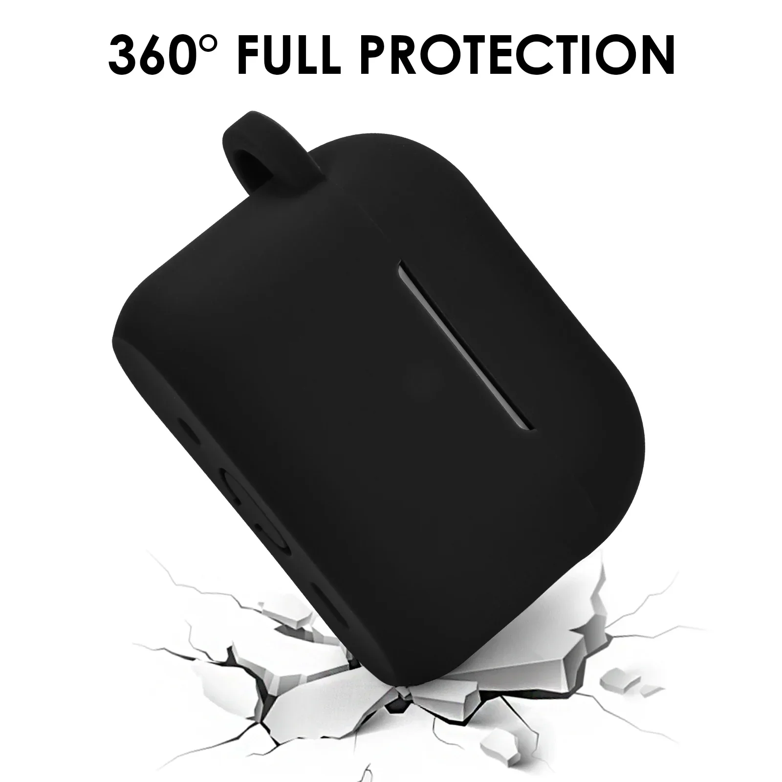 Cute fur ball keychain pendant headphone case suitable For Apple Aripods 1 2 3 4 Pro Pro2 anti drop soft protective case