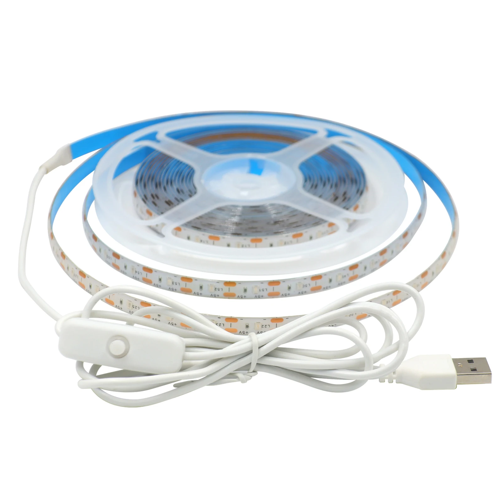 DC 5V USB LED Strip With ON/OFF Switch SMD 2835 60Leds/m Waterproof Flexible LED Tape 0.5M 1M 2M 3M 4M 5M Ribbon 9 Colors