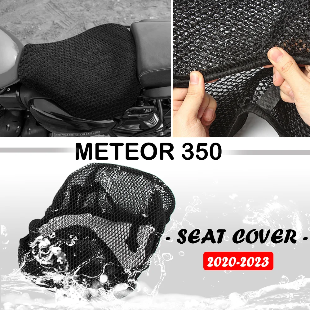 

For Royal Enfield Meteor 350 2020-2023 3D Breathable Seat Cover Meteor350 Insulation Seat Cushion Motorcycle Seat Protect