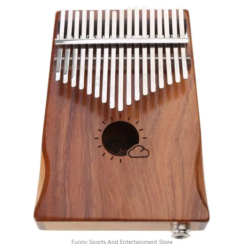 C4DE 17 for Key Finger Kalimba Mbira Sanza Thumb Piano Pocket Size Beginners Instrume