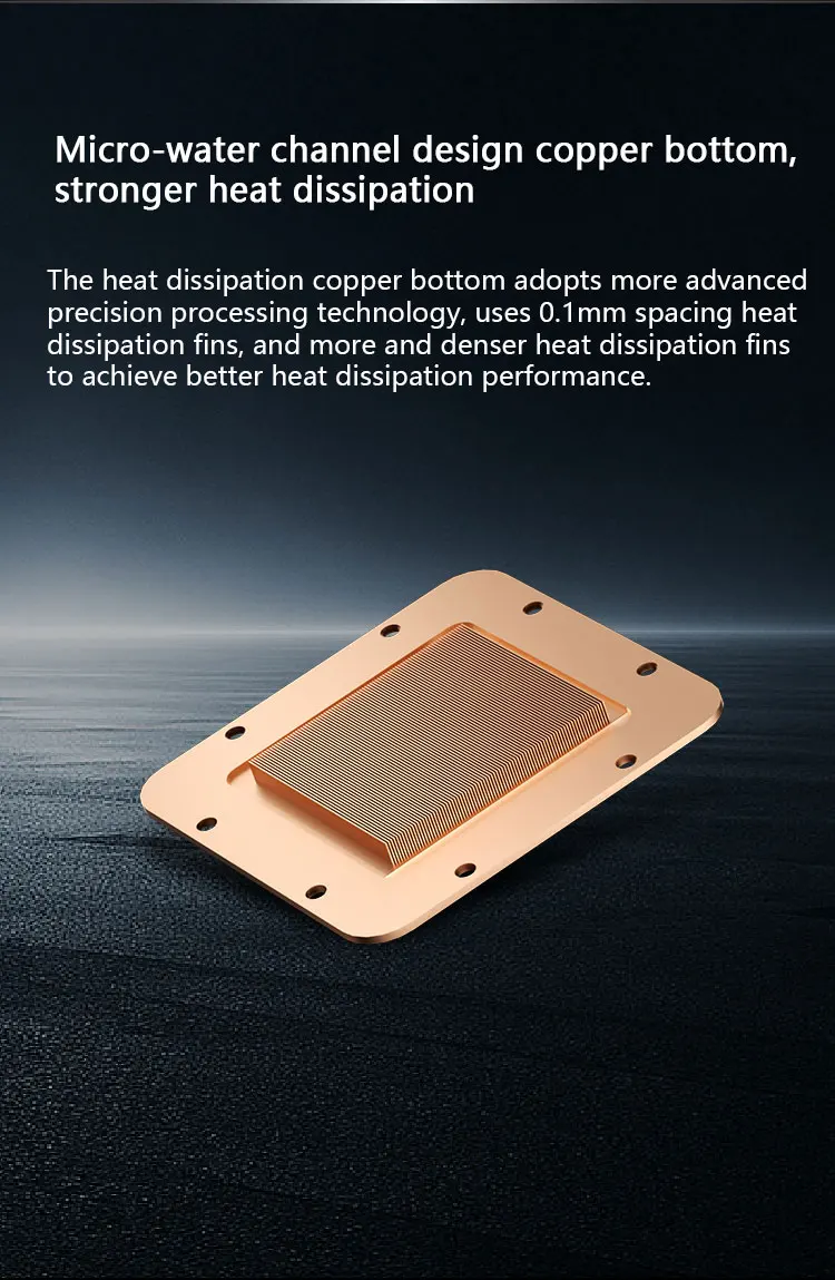 Poseidon mirror 240 240MM All-in-one Water Cooling Infinity mirror Cold head des