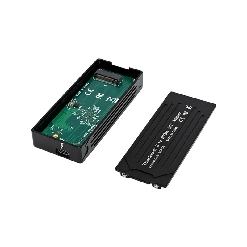 USB 타입-C 3 to M.2 NVMe SSD 하드 드라이브 인클로저 40Gbps, M.2 M 키 및 M.2 B & M 키 NVMe-A76U 지원