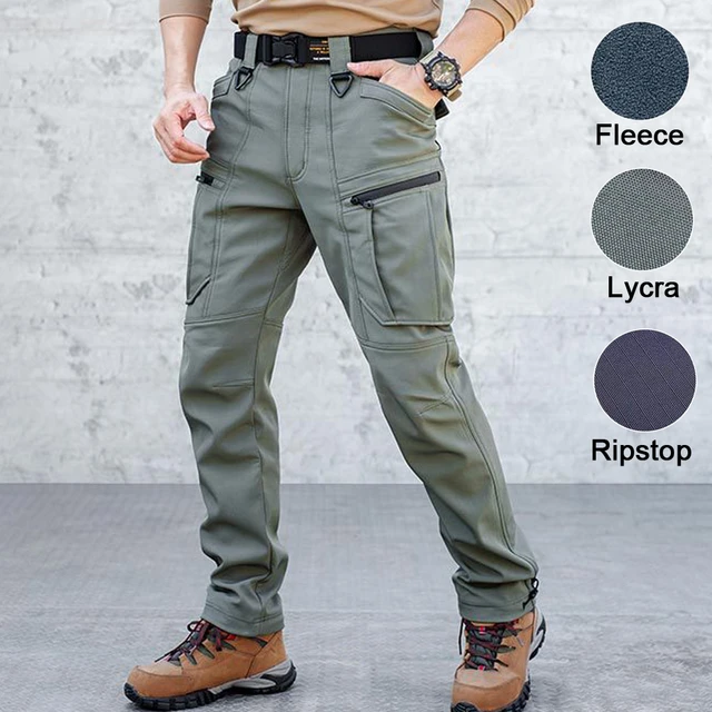IX7 Waterproof Tactical Pants Men Military Sharkskin Softshell Trousers  Outdoor Multi-pocket Army Ripstop Joggers Fonction Pants