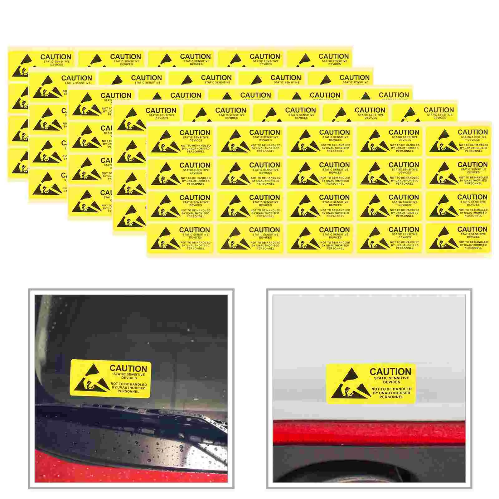 

450 Pcs Static Electricity Sticker Labels Electrostatic Sensitive Devices Stickers Warning Sign