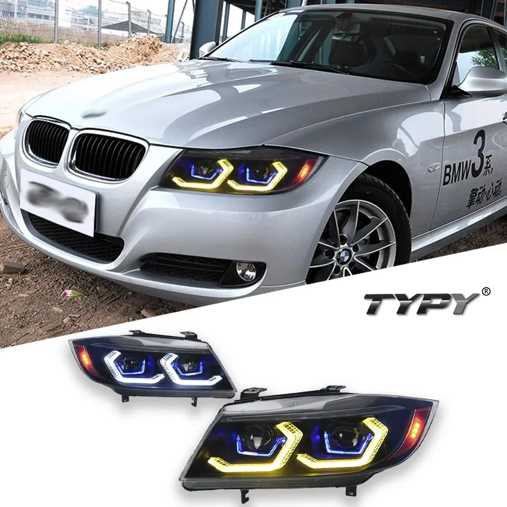 TYPY Car For BMW 3 Series E90 Headlight 2005-2012 Upgrade Modified to New DRL Dynamic Turn Signal LED Headlight Auto Accessories 1