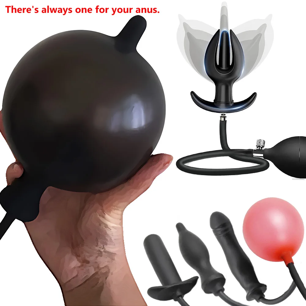 Aufblasbare Anal Plug Vakuumpumpe Anal Dilatator Butt Plug Prostata-massagegerät BDSM Big Buttplug Erwachsene Paar Sex Spiele Sex Spielzeug