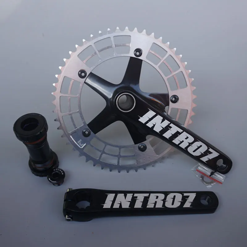 INTRO7中空統合クランクセットピスト自転車チェーン51t 165
