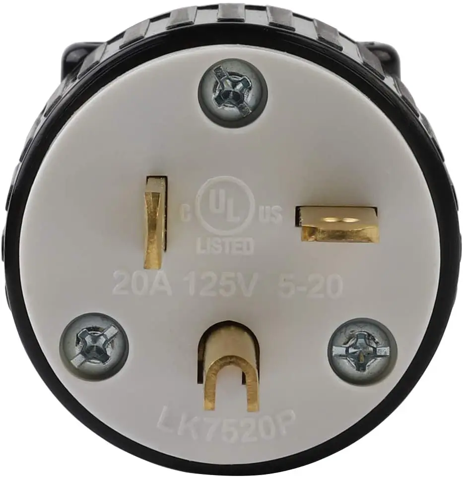 ̱ 3   AC ÷, UL Nema 5-20P 3  ƮƮ T-̵ DIY Rewirable AC ÷, 20A 125V ̱ 3Pin AC Ŀ,