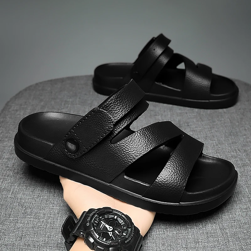 Sandals Men's Summer Outer Wear Non-Slip Seaside Beach Casual Sandals Men's Outdoor Dual-Use Slippers
