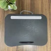 MUMUCC Small Laptop Desk With Cushion, Simple and Portable,Black and Orange,Polystyrene Waist Pillow Table With 30CM ABS Slot 3