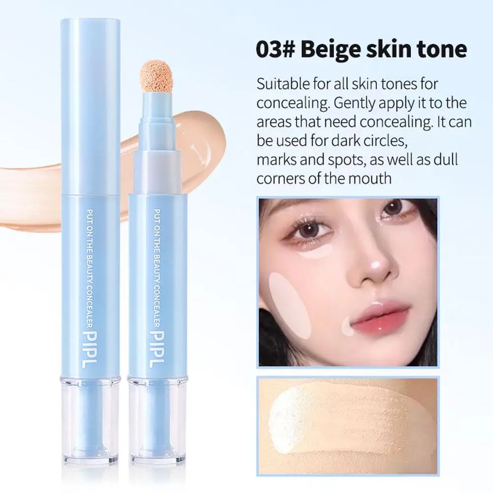 قلم كونسيلر لإصلاح البشرة، كونسيلر إسفنجي، تفتيح ب...