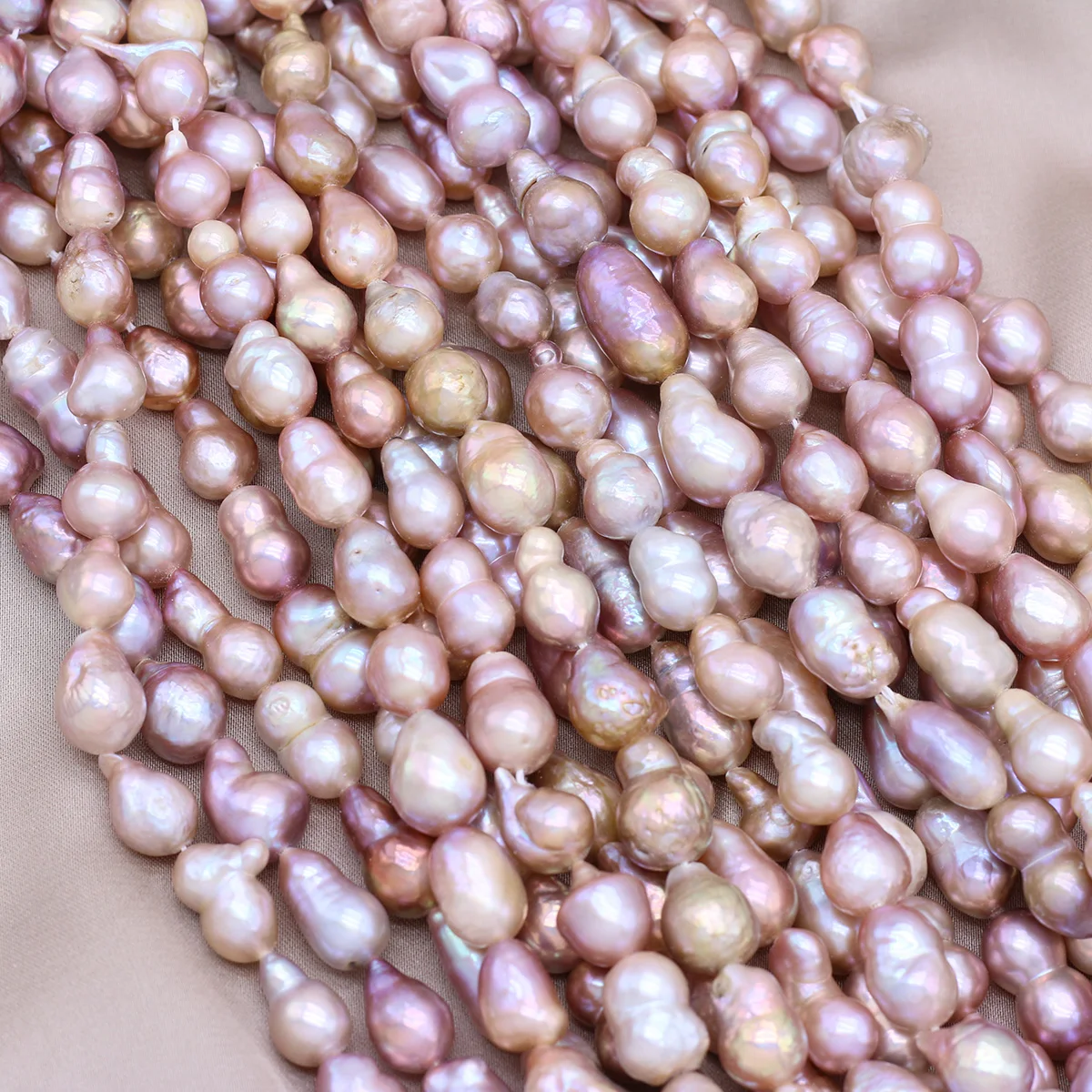 Purple Natural Freshwater Pearl Droplet Shape Beaded 7-8MM For Jewelry DIY Making Necklace Bracelet Earring Accessories