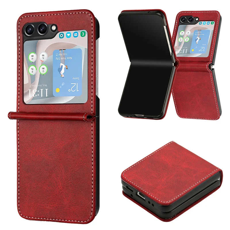 Leather Wallet Flip Magnetic Phone Case with Card Holder and Stand