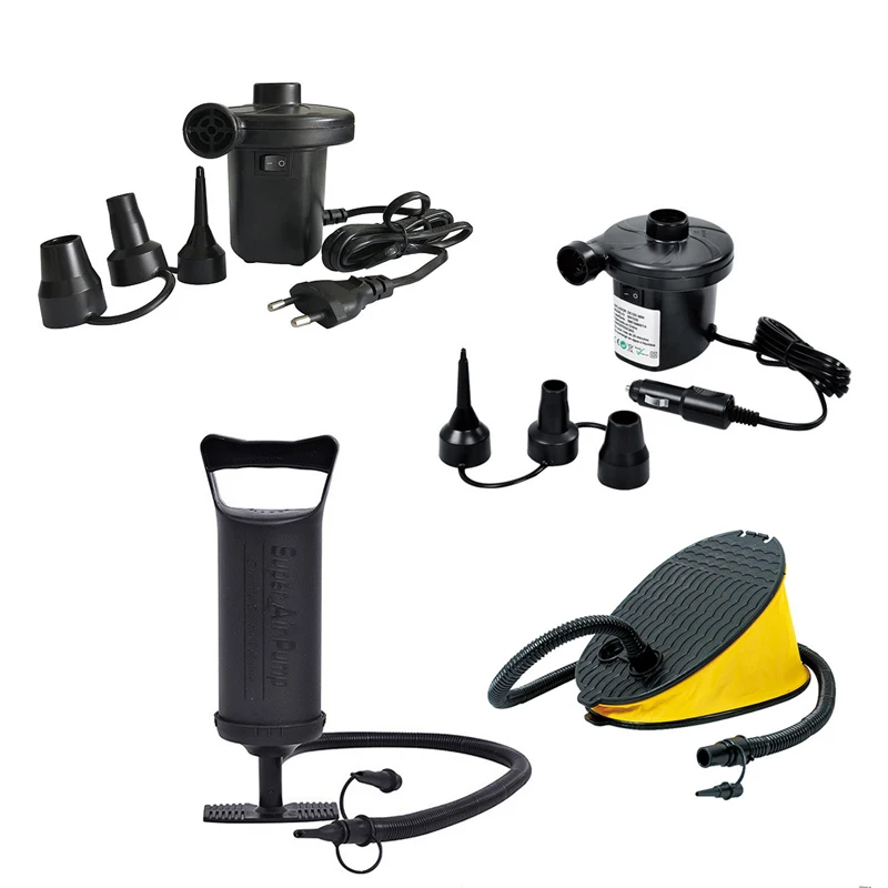Electric Air Pump Foot Pump Car Inflator For Inflatable Air Mattress