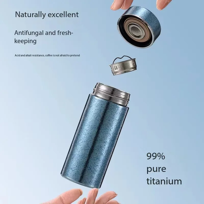 300ml titanium alloy thermos for portable camping insulated mini water bottle with Lid Portable Sports Bottle sports water bottle portable water bottle