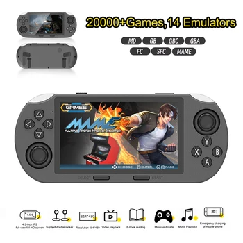 SF3000 Portable Mini Handheld Game Player 4.5 Inch IPS Screen Retro Video Game Console Built-in 20000+ Games for PS1/GBA/SFC 1
