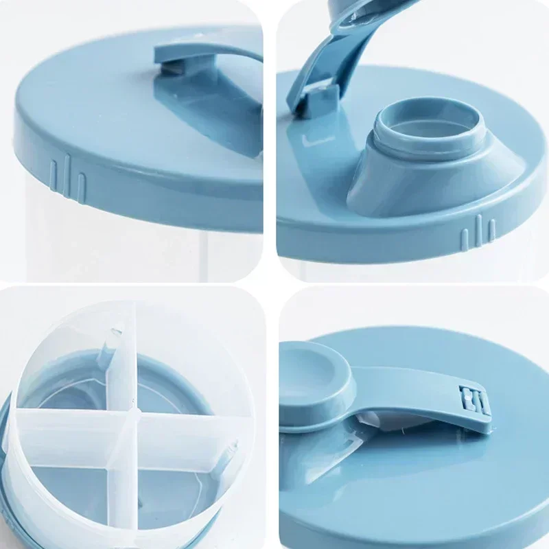 4 Grid Portable Baby Food Storage Box Milk Powder