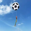 3D 6M Long Floating Tail Football Soft Kite Outdoor Flying on The Beach Professional Kite Easy To Fly Tear Resistant Storage Bag 3
