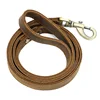 6.5inch hand-made genuine leather cowhide pet dog leashes accessories collars harnesses leads supplies double-end ventilate 5
