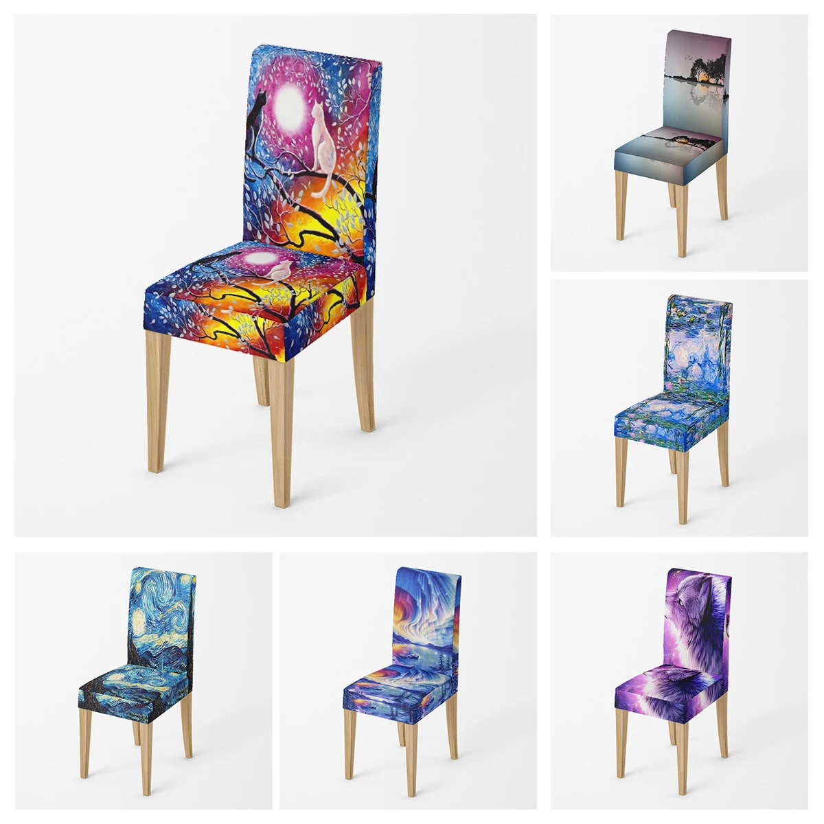 

Home chair cover Chairs for kitchen Covers chairs adjustable dining elastic fabricchairs covers chair cover for wedding