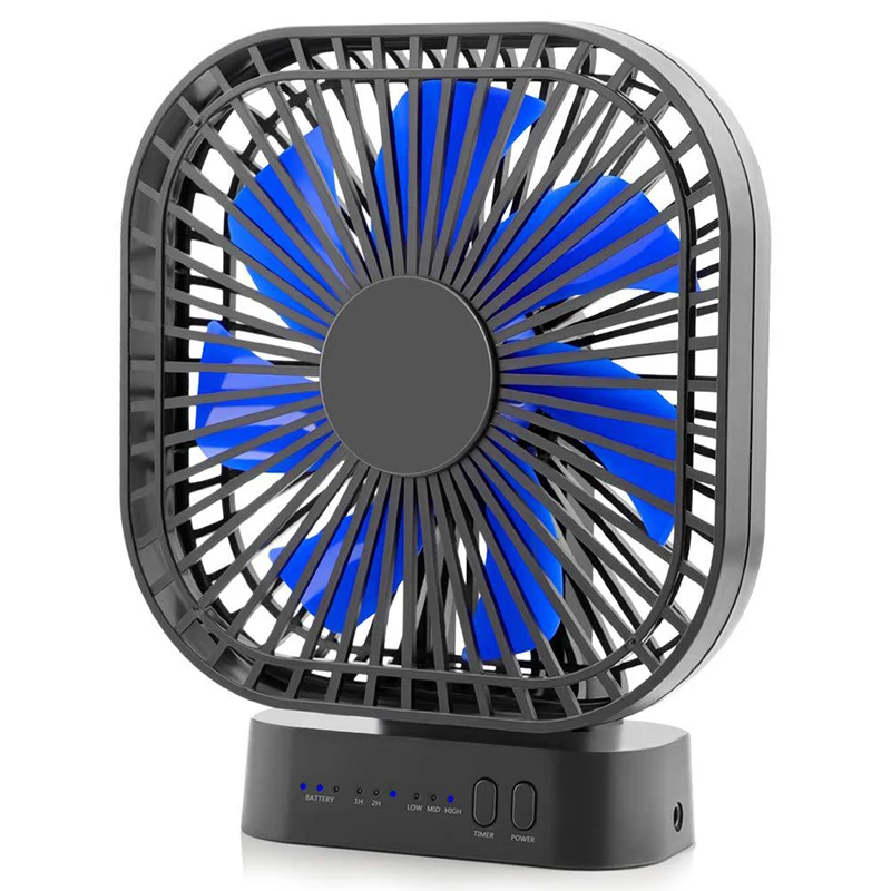 

Desktop timing mini children's fan USB charging portable silent desktop fan office 5000mAh large capacity lithium battery