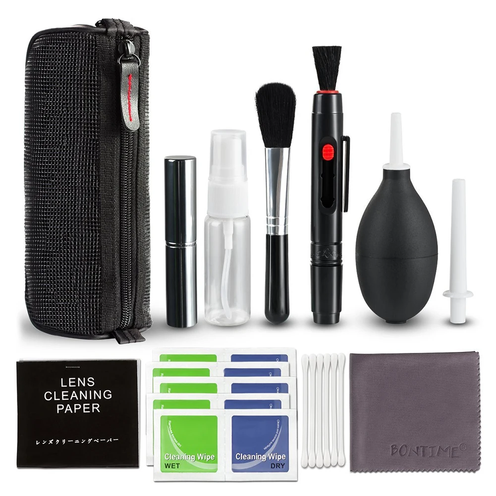19Pcs Dust Cleaner Camera Cleaning Lens Pen Brush Kit Camera Cleaner Kit DSLR Lens Digital Camera Sensor Cleaning