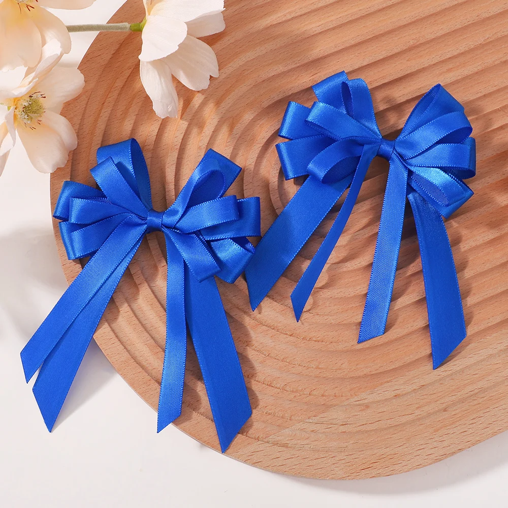 2 Teile/satz Wunderschöne Blume Bögen Haar Clips für Mädchen Exquisite Quaste Band Hairgripes Party Dekoration Haar Zubehör – Detail 8
