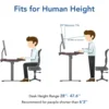 One-Piece Standing Desk 60 x 24 Inches Height Adjustable Electric Desk 6