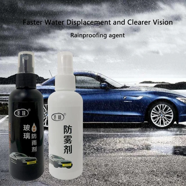 Espray de recubrimiento antivaho para coche, cristal hidrofóbico,  antilluvia, líquido, parabrisas, espejo, 100ML, Spray repelente al agua -  AliExpress