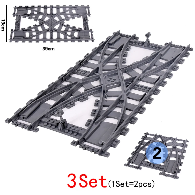 High-Tech Creative City Train Station Building Blocks Toy Set