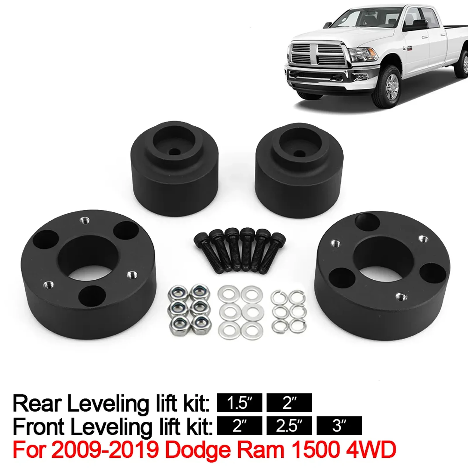 

2009-2019 для Dodge Ram 1500 4WD Передний + Задний Полный подъемный нивелир комплект