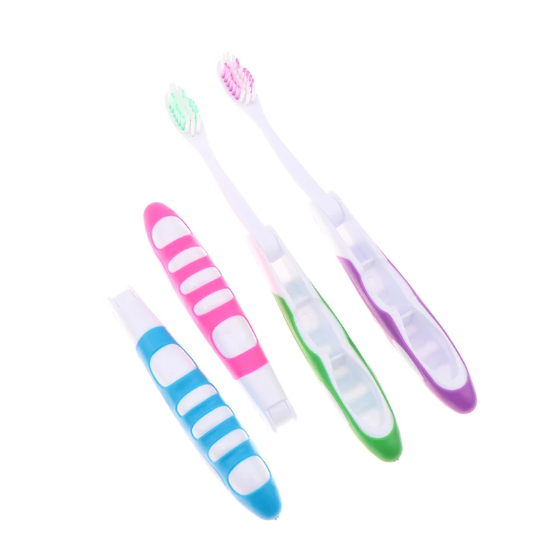 1Pcs 일회용 접이식 칫솔 위생 구강 여행 캠핑 칫솔 하이킹 칫솔 치아 청소 도구
