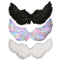 Attractive Holy Angel Feather Wings for Children Adults Halloween Cosplay Devil Wings for Stage Performance and Theatrical Shows 1