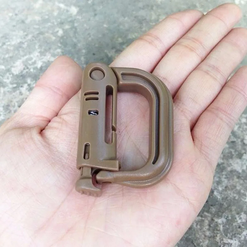 Outdoor GRIMLOC Molle Karabiner D-Verschlussring Kunststoff-Clip Schnappverschluss-Ring Karabinerhaken Schlüsselanhänger ITW-Verschluss Taschenverschluss – Detail 21