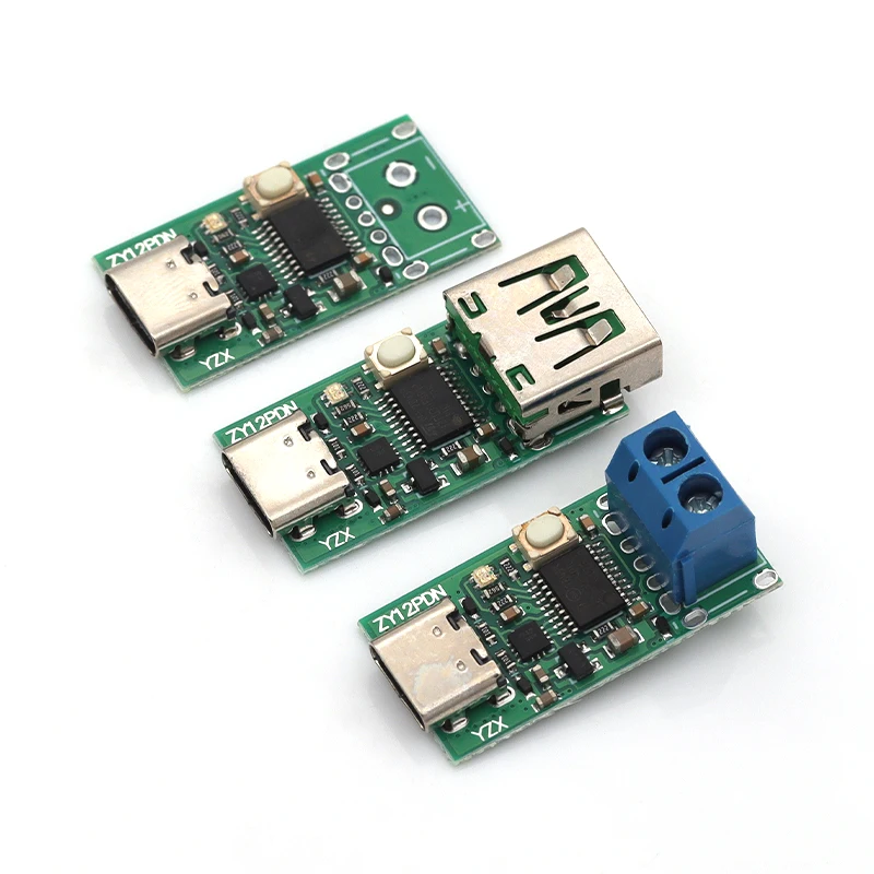 1/5/10PCS ZY12PDN Type-C USB-C PD2.0 3.0-DC 고속 충전 충전 트리거 폴링 감지기 노트북 전원 공급 장치 변경 보드